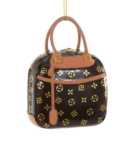Luxury Brown Handbag Ornament