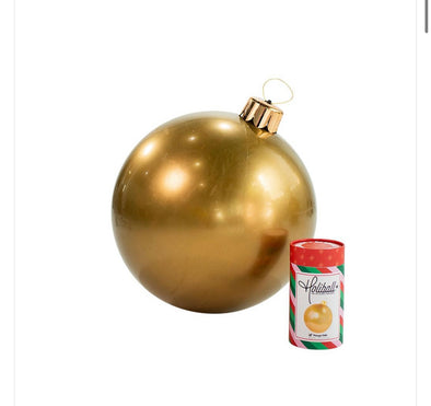 Holiball Vintage Gold Inflatable Ornament - Large 30”