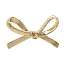 Gold Metal Bow Cabinet Knobs