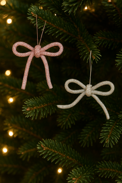 Rhinestone Bow Ornament