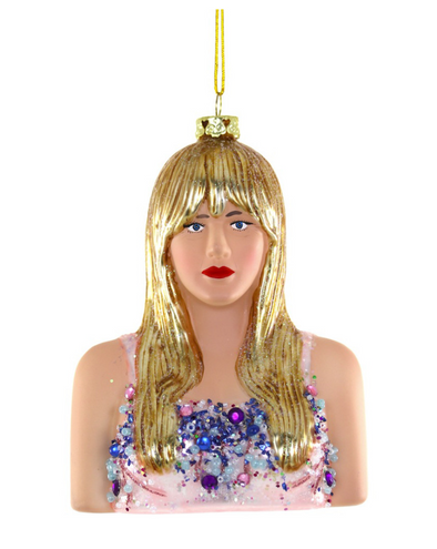 Taylor Swift Glass ornament