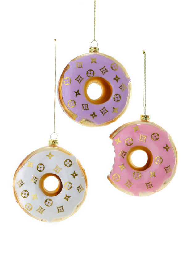 Fashion House Donut Ornament -  Set of 3
