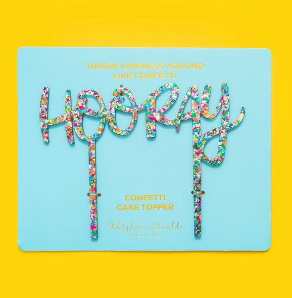 Taylor Elliott Designs Confetti Cake Topper - Hooray