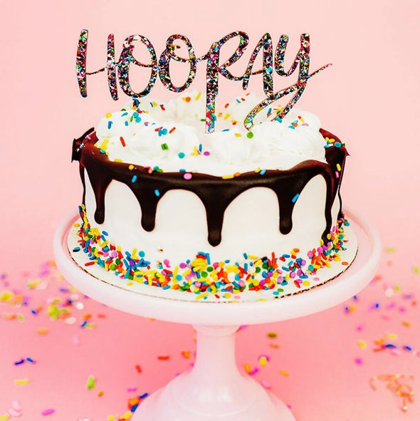 Taylor Elliott Designs Confetti Cake Topper - Hooray