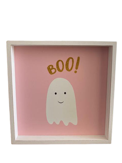 Blushing Ghost Painted Wooden Decor (large)