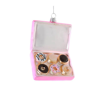Pink Box of Donuts Ornaments
