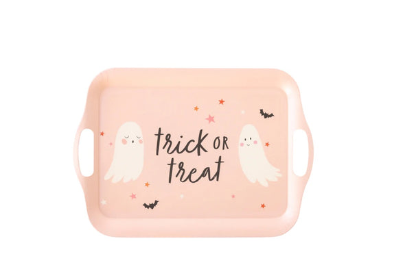 Hey Boo Blush Pink Bamboo Tray